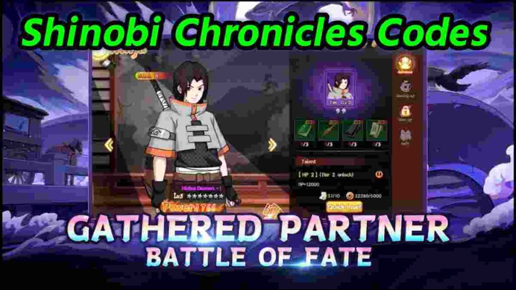 Shinobi Chronicles Codes