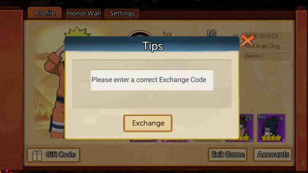 Ninja War Saga Codes redeem
